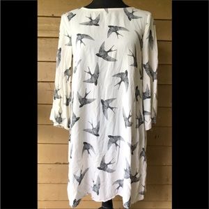 H&M Sparrow Print Dress